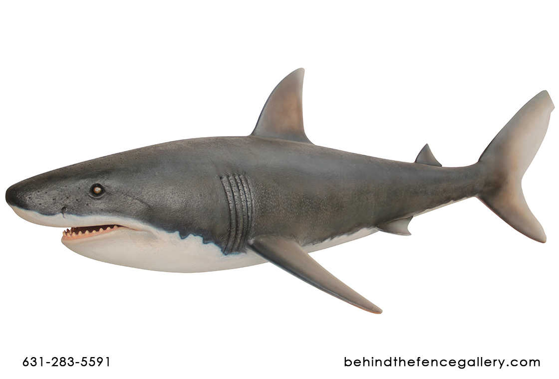 Gray Shark Statue - Click Image to Close