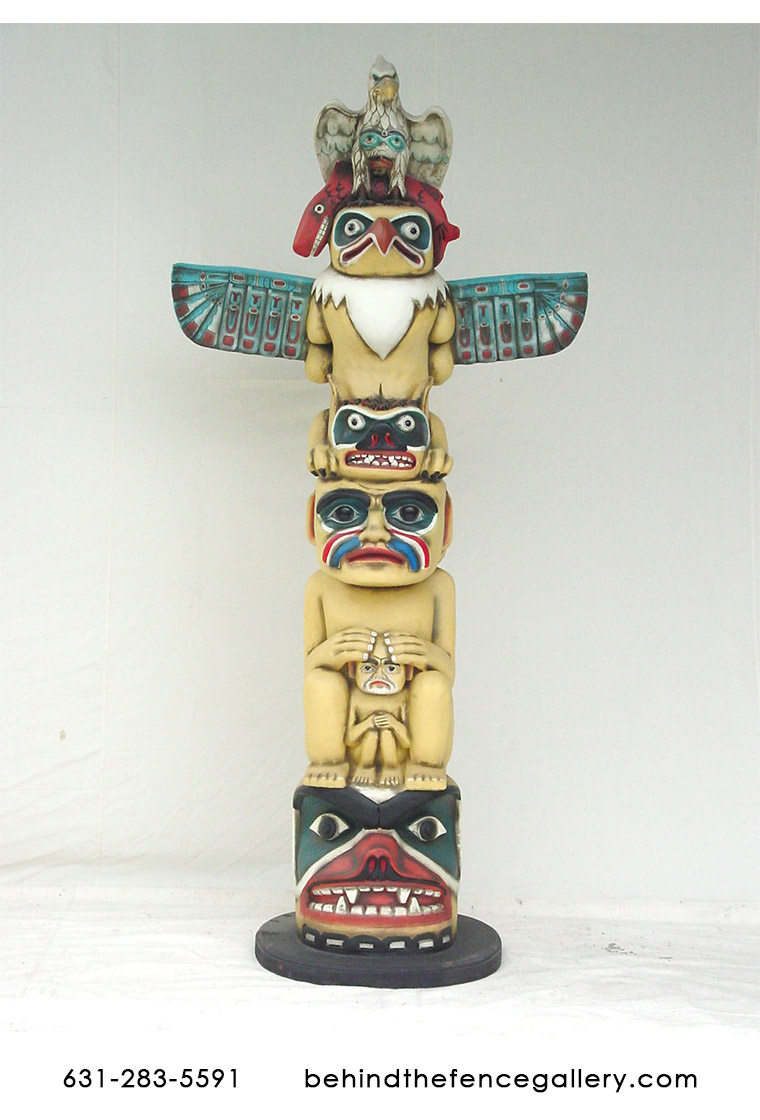 Totem Pole Statue - Click Image to Close