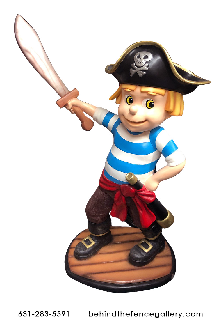 Junior Pirate Statue - Click Image to Close