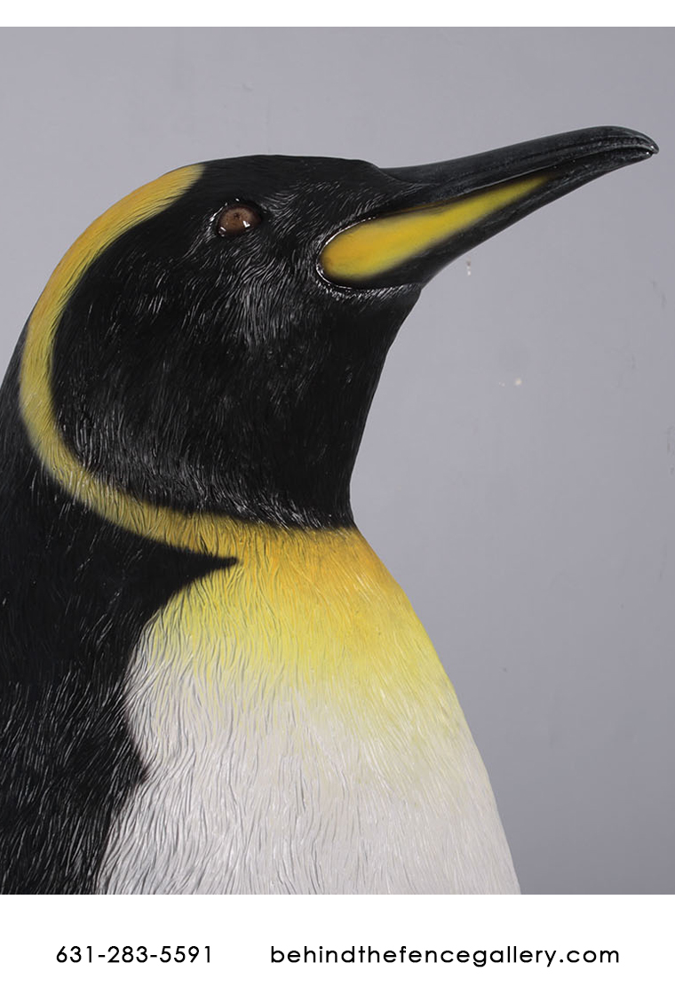 Giant King Penguin Larger than Life 6ft Statue - Click Image to Close