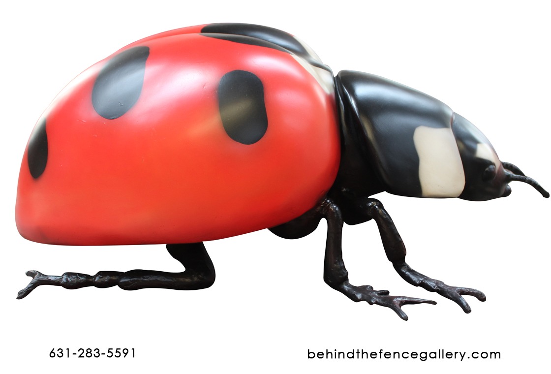 Over Sized Beetle Garden Statue - Click Image to Close