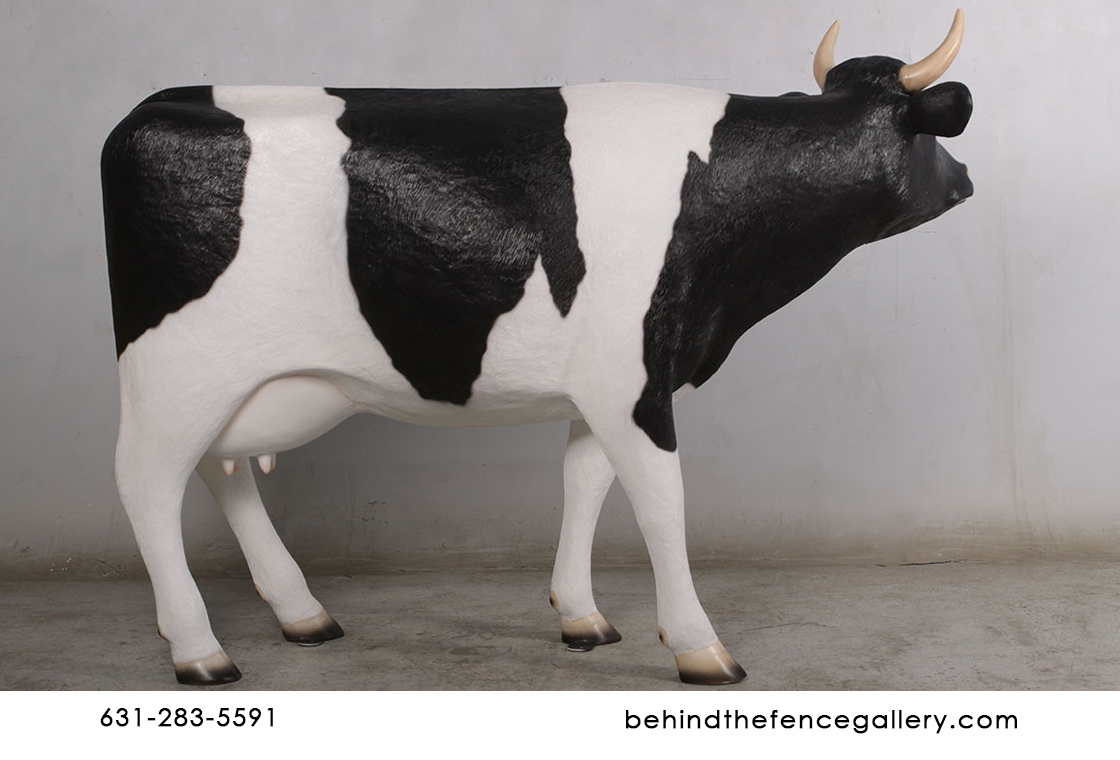 Cow Statue Medium Size Farm Animal Prop - Click Image to Close
