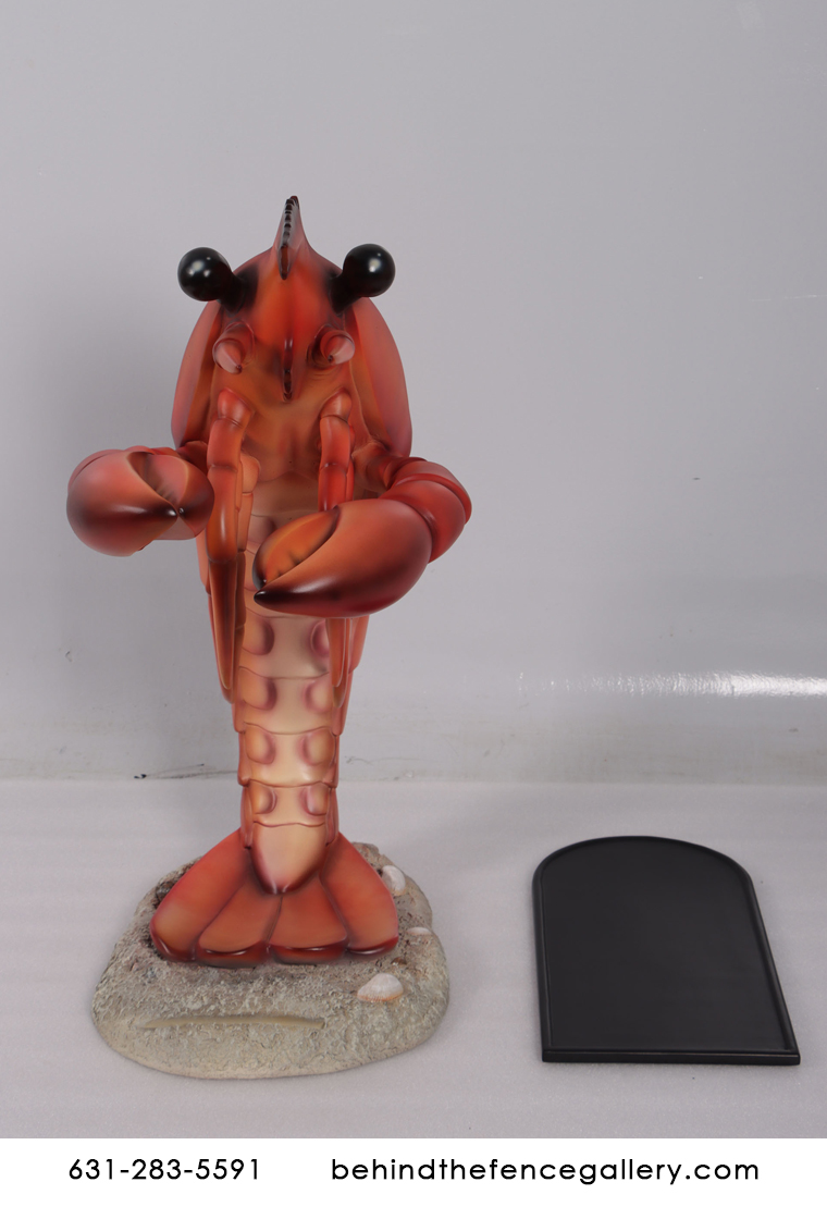 Lobster Menu Board 3 ft. Seafood Decor - Click Image to Close