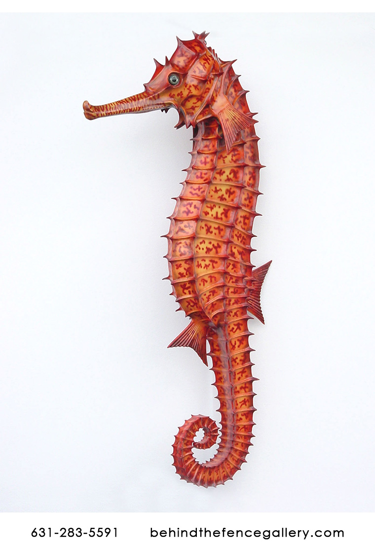 8 FT Large Seahorse Statue