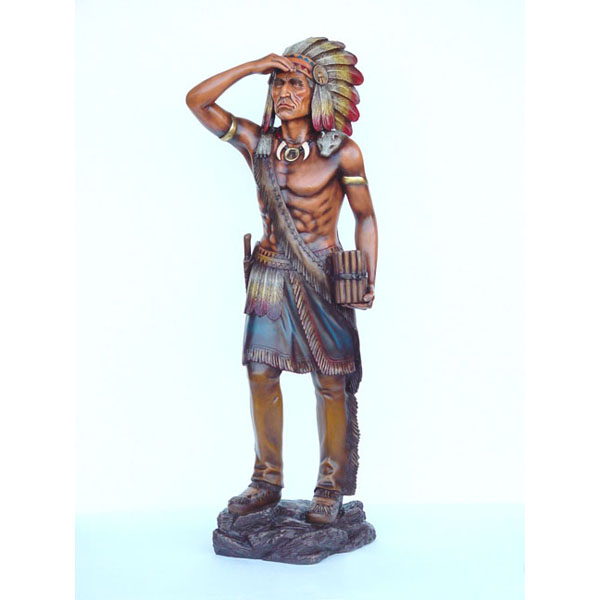 Cigar Store Tobacco Indian 6 ft - Click Image to Close