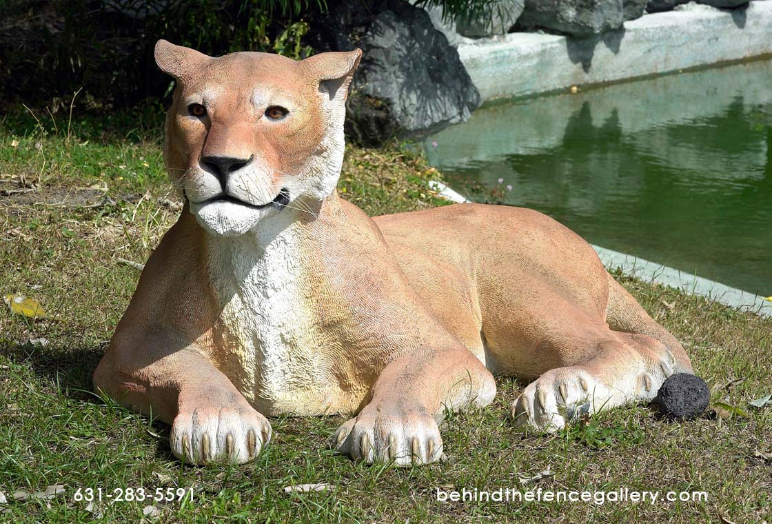 Lioness Lying Down Statue