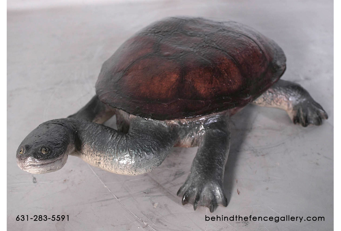 Long Neck Turtle Statue - Click Image to Close