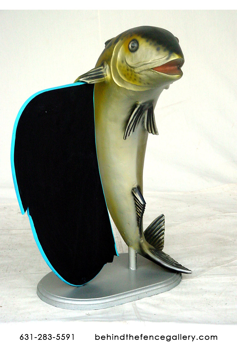 Mackerel Fish with Menu Board 3ft - Click Image to Close