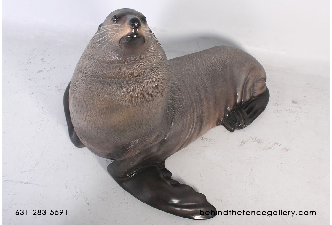 Male Fur Seal Statue - Click Image to Close