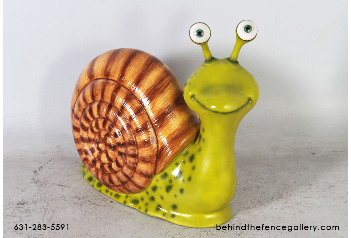 Male Snail Statue - Click Image to Close