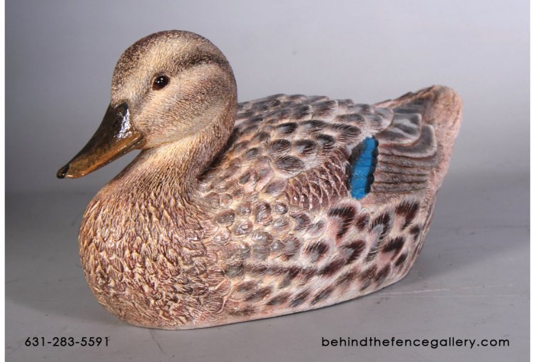 Female Mallard Duck Statue - Click Image to Close