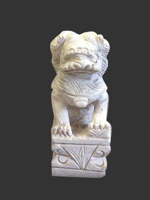 Marble Chinese Foo Dog 10' - Click Image to Close