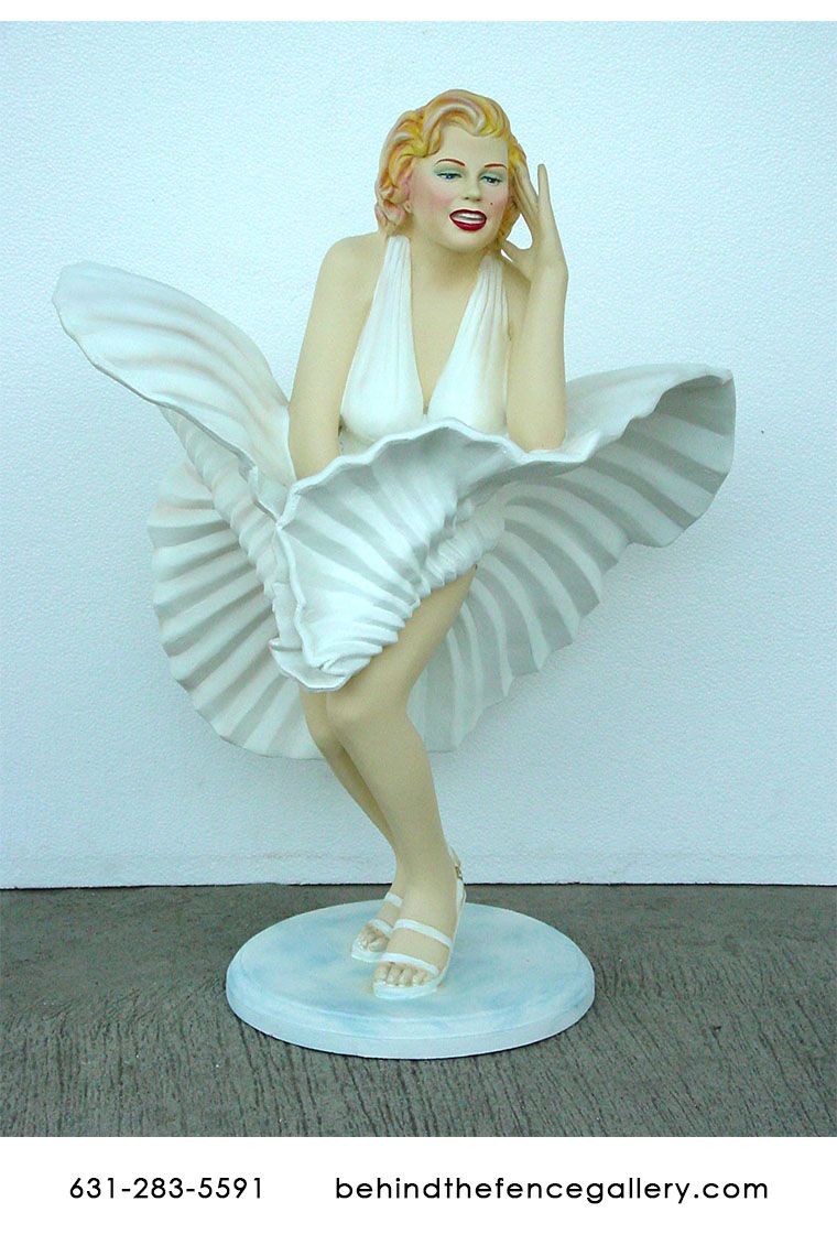 Marilyn Monroe with Dress Blowing - 2.5 ft. - Click Image to Close