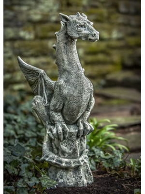 Cast Stone Medieval Abraxas Dragon - Click Image to Close