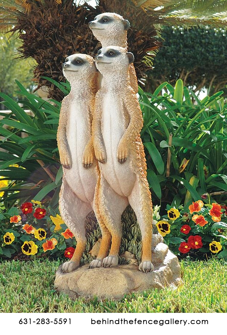 Standing Meerkat Gang Family Fiberglass Statue Standing Meerkat Gang Family  Fiberglass Statue [DB32136US] - $ : Behind the Fence Statues Gallery,  Behind the Fence Statues Gallery