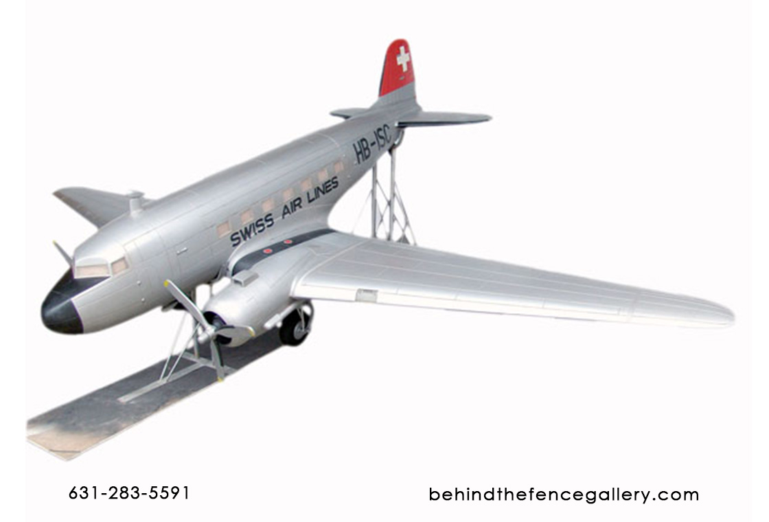 Model DC-3 Airplane Replica