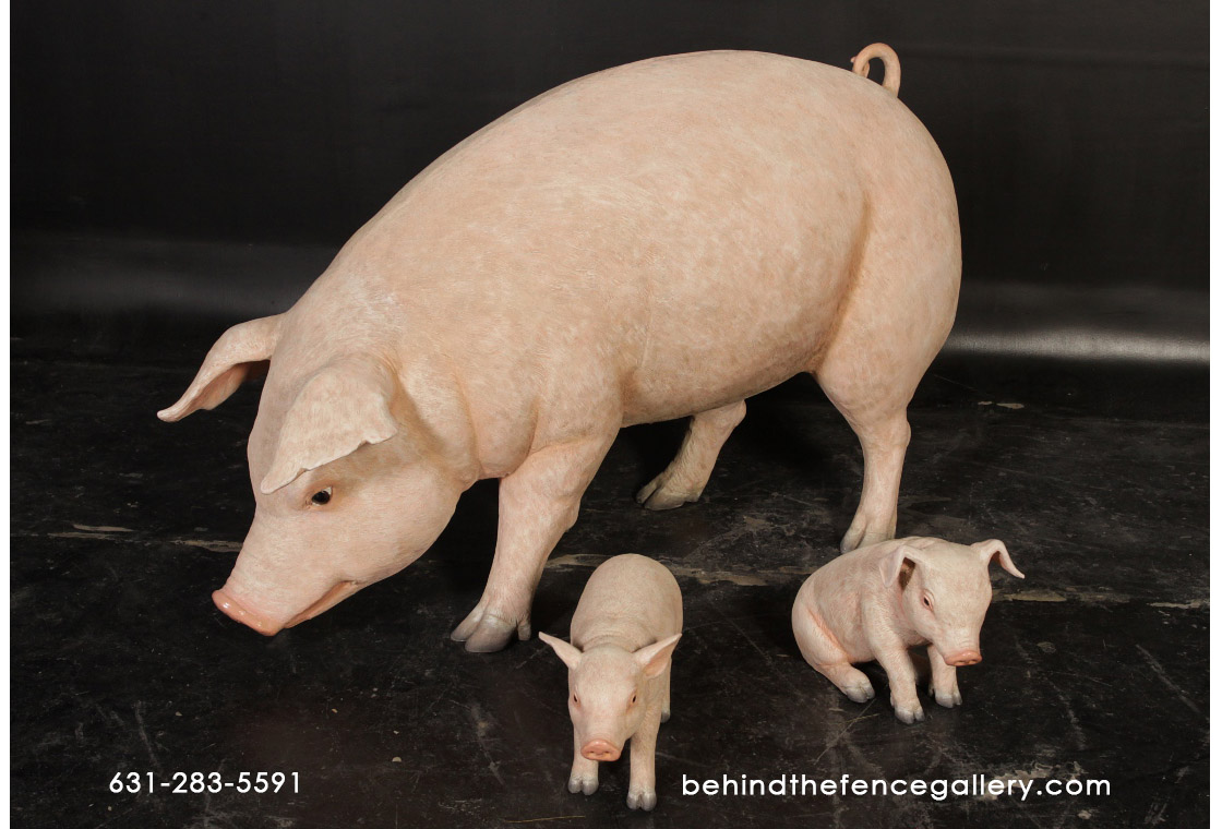 Adorable Pig Family - Click Image to Close