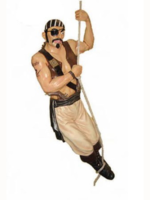 Pirate on a Rope 6 ft. - Click Image to Close