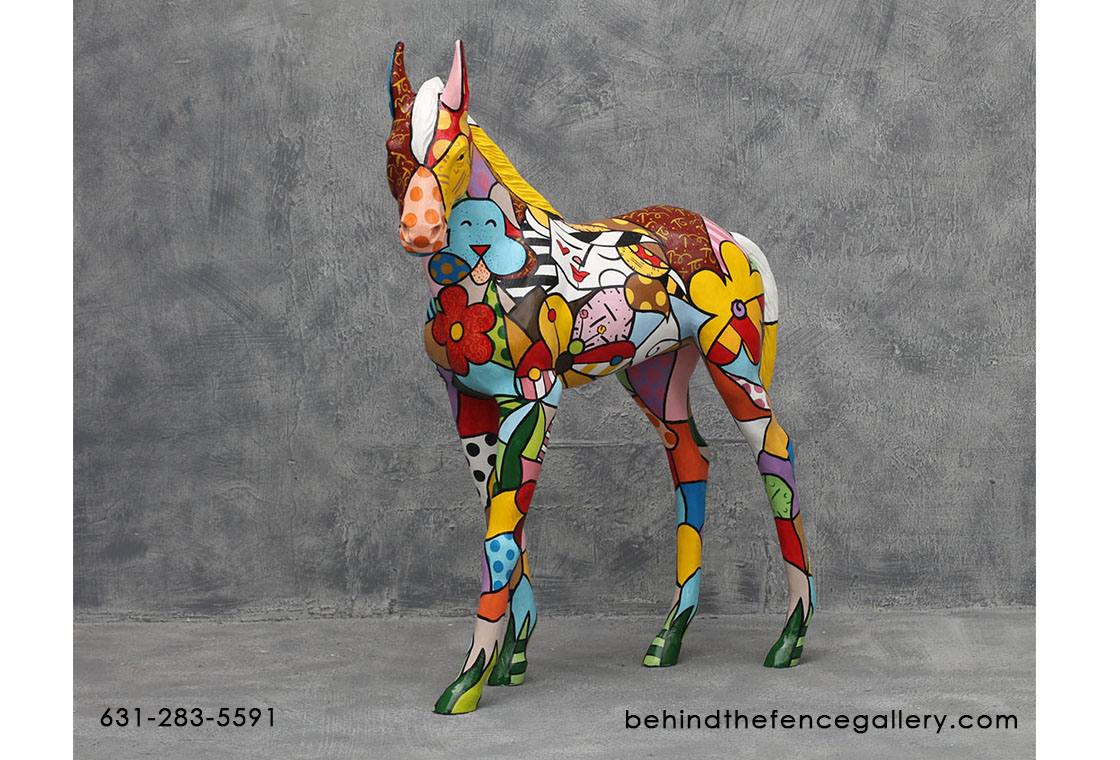 Popart Foal Statue - Click Image to Close