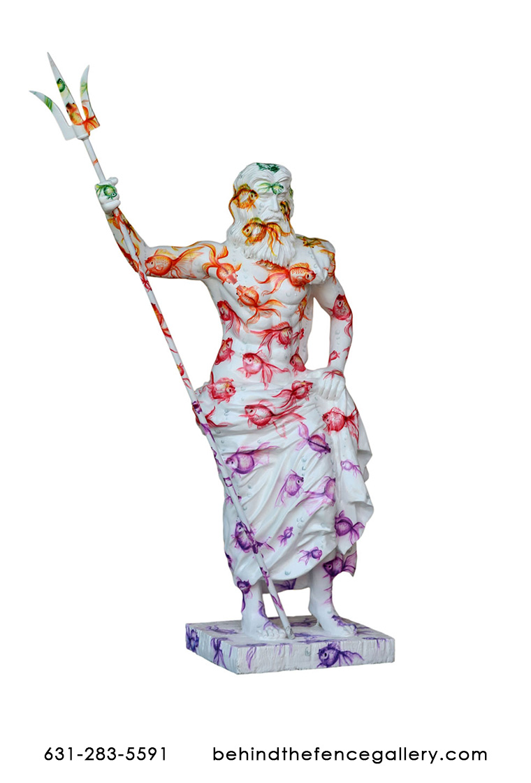 Popart Poseidon Statue - Click Image to Close