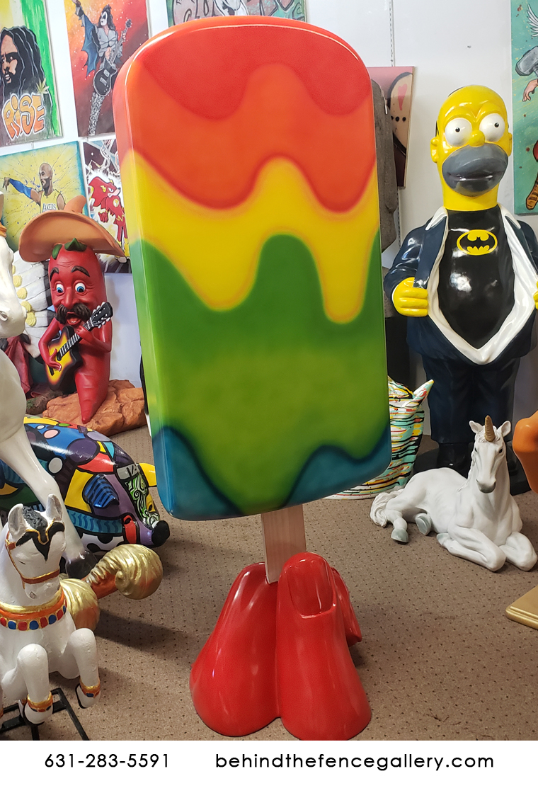 6 ft Tall Tie Dye Popsicle Statue