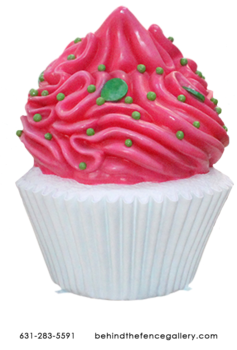 Giant Red Icing Cupcake - Click Image to Close