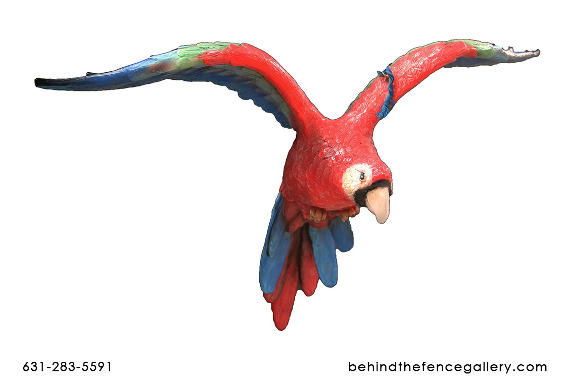 Flying Parrot Statue
