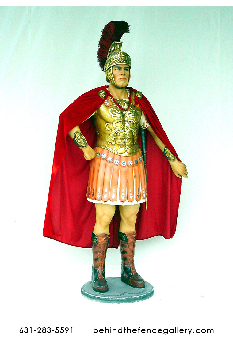 Roman Soldier Statue - Click Image to Close