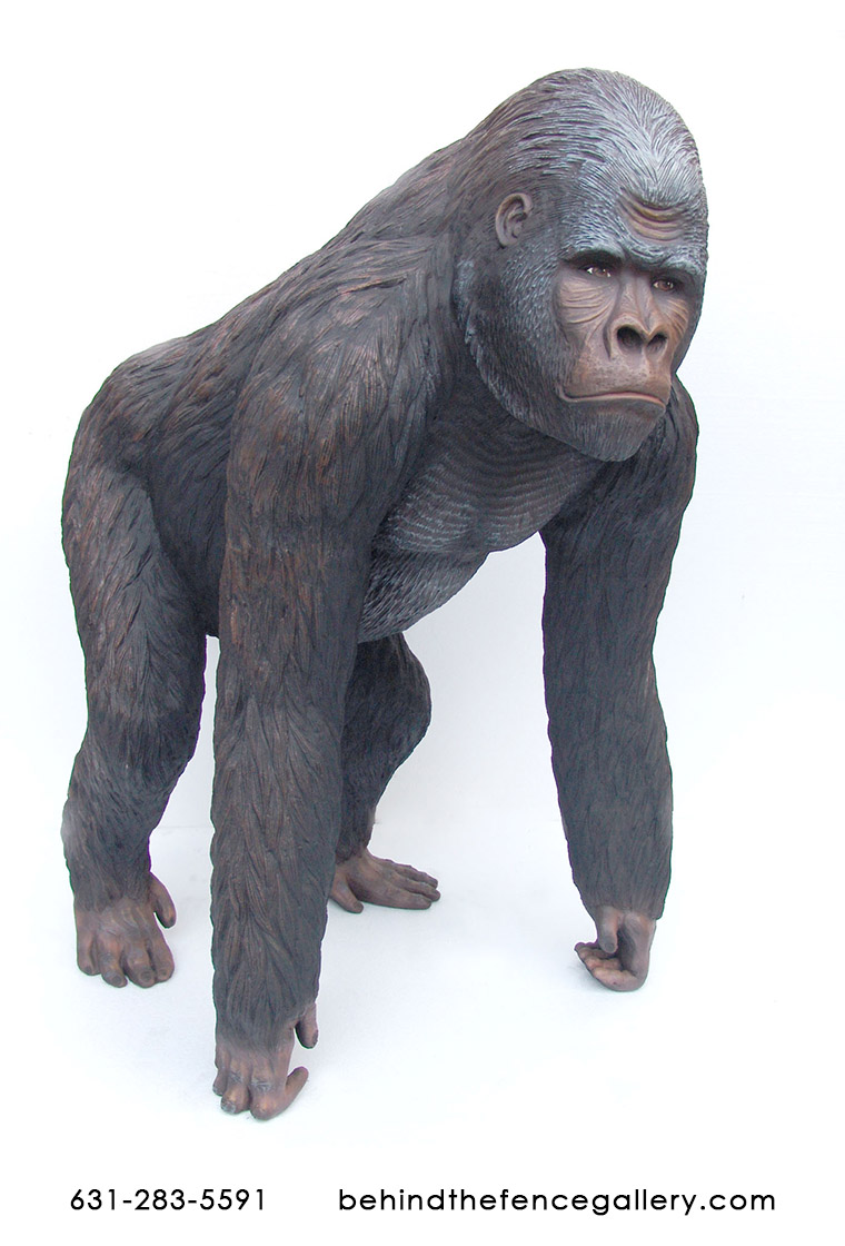 Silverback Gorilla Statue - Click Image to Close