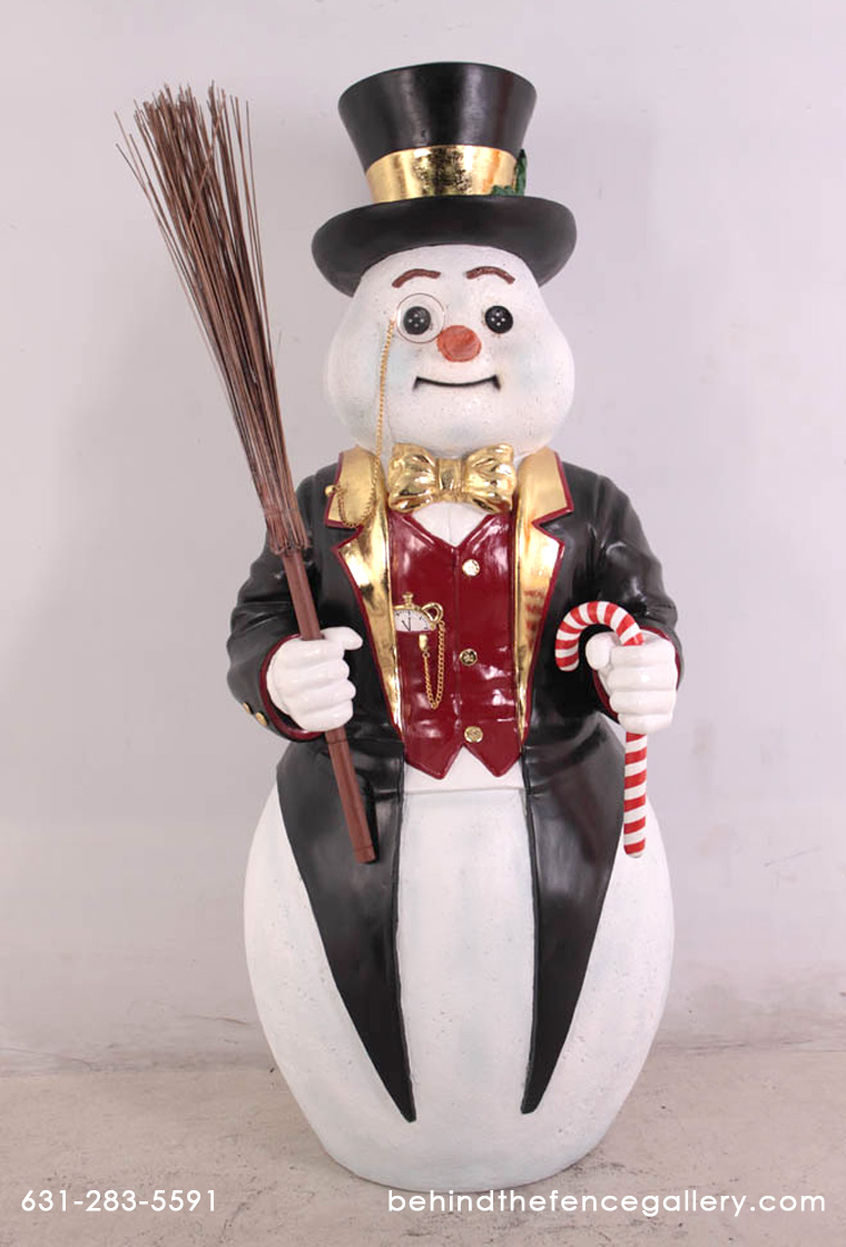 4ft. Snowman Statue - Click Image to Close