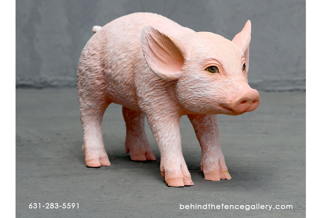 Cute Standing Piglet Statue