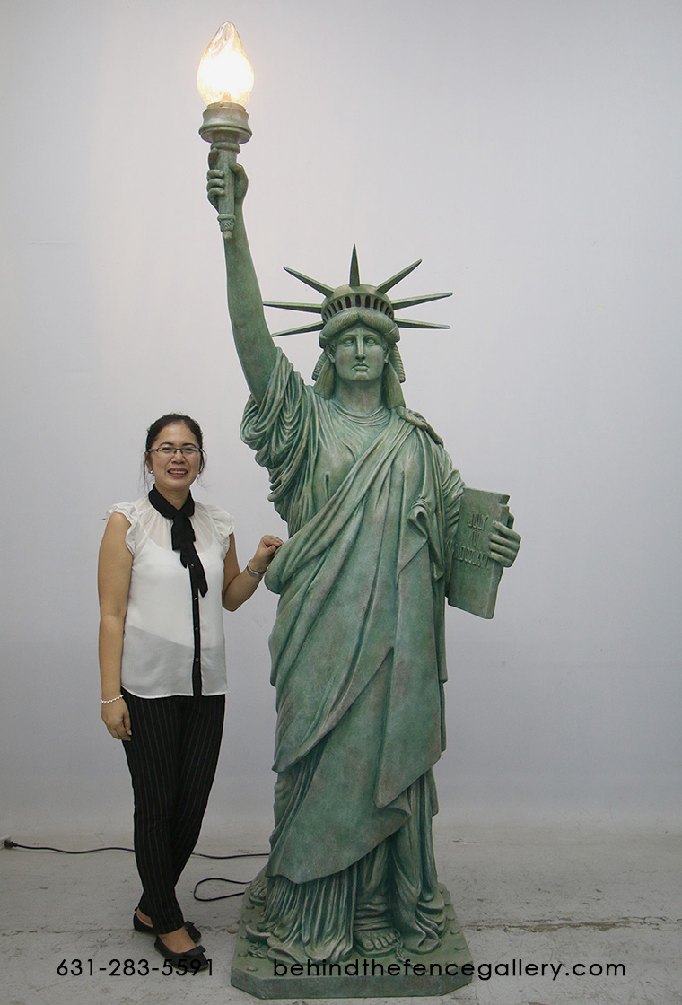 Statue of Liberty Figurine -8ft Tall - Click Image to Close