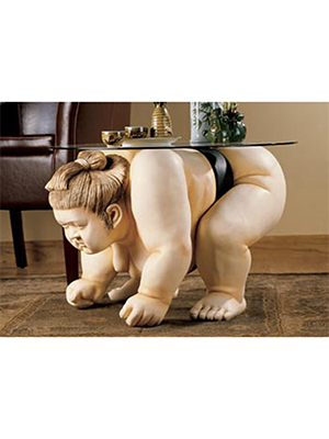 Sumo Wrestler Table - Click Image to Close