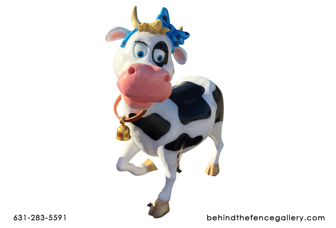 Teenage Cow Statue - Click Image to Close