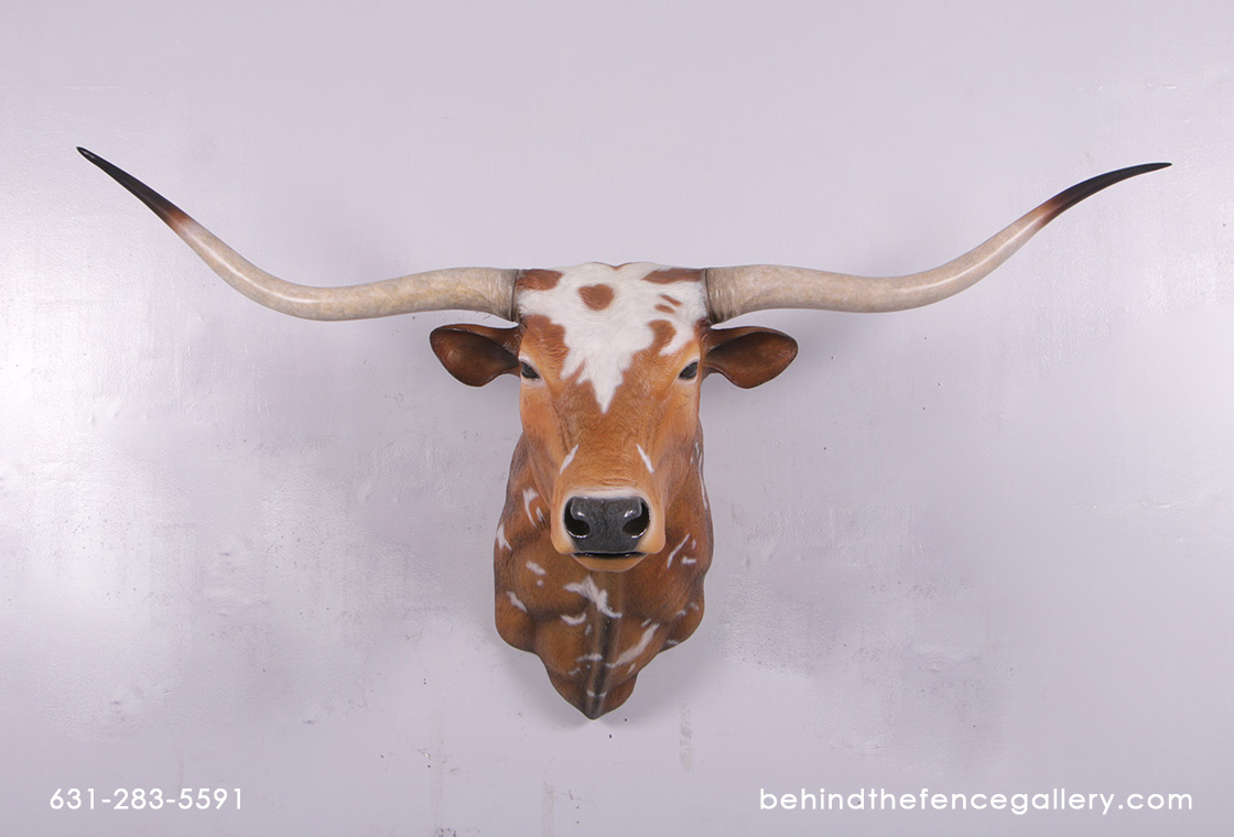Bull Head Texas Long Horn Head - Click Image to Close