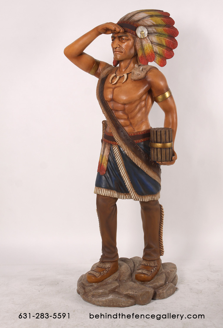 6ft Tobacco Indian Statue - Click Image to Close