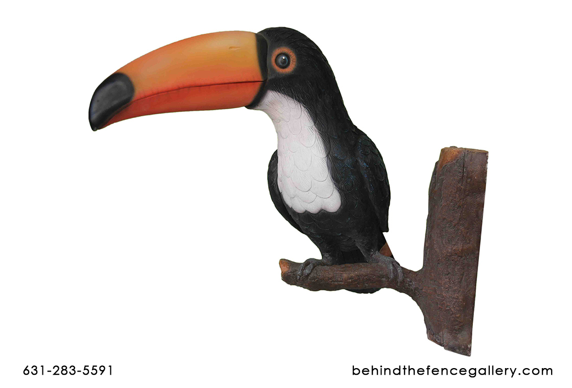 Toucan on Branch Statue - Click Image to Close