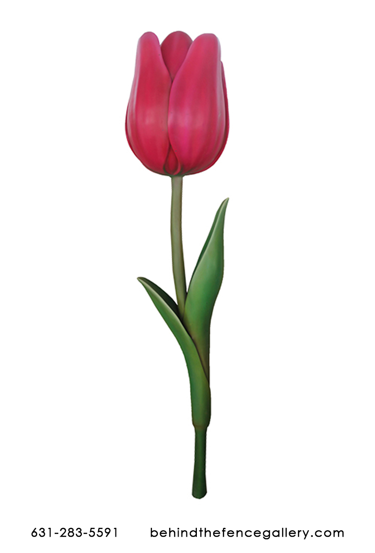 5ft. Tulip Flower Garden Statue - Click Image to Close