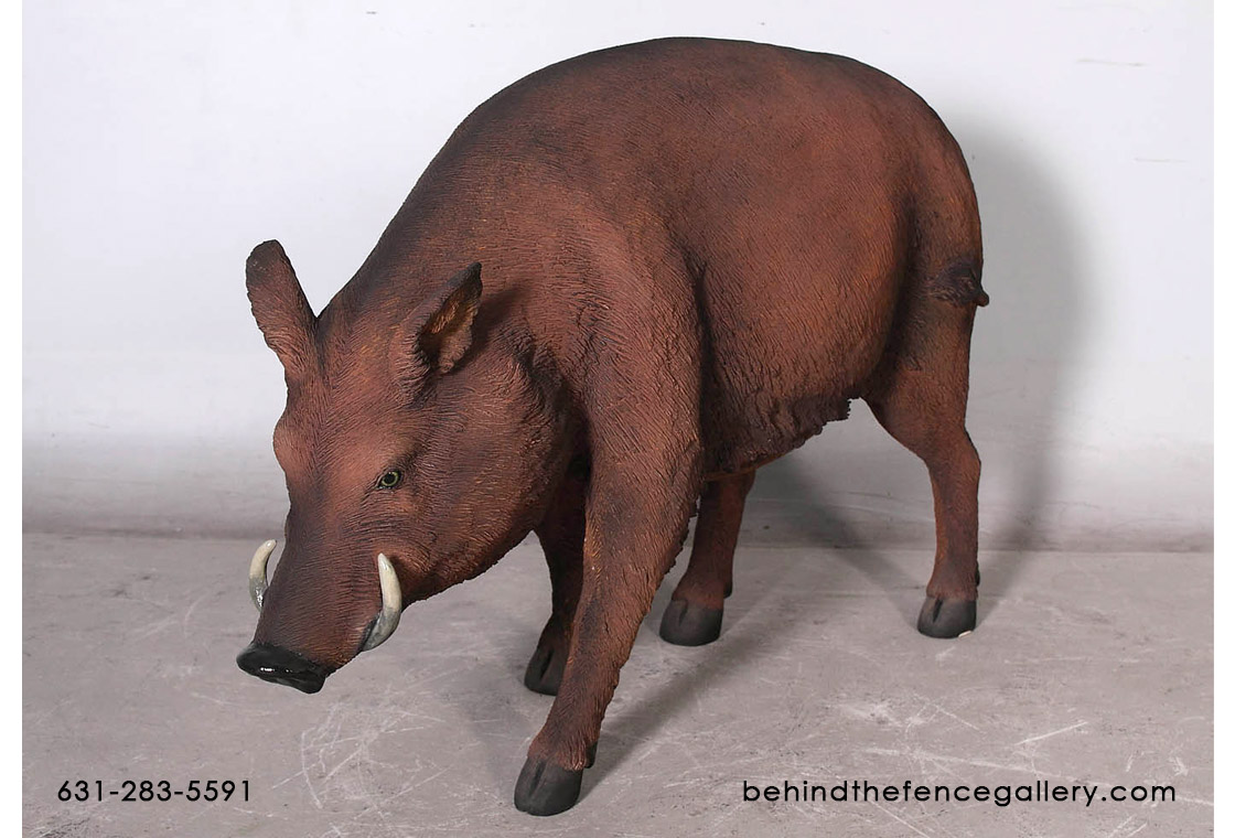 Wild Boar Statue - Click Image to Close