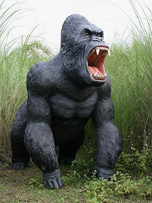 angry gorilla yelling
