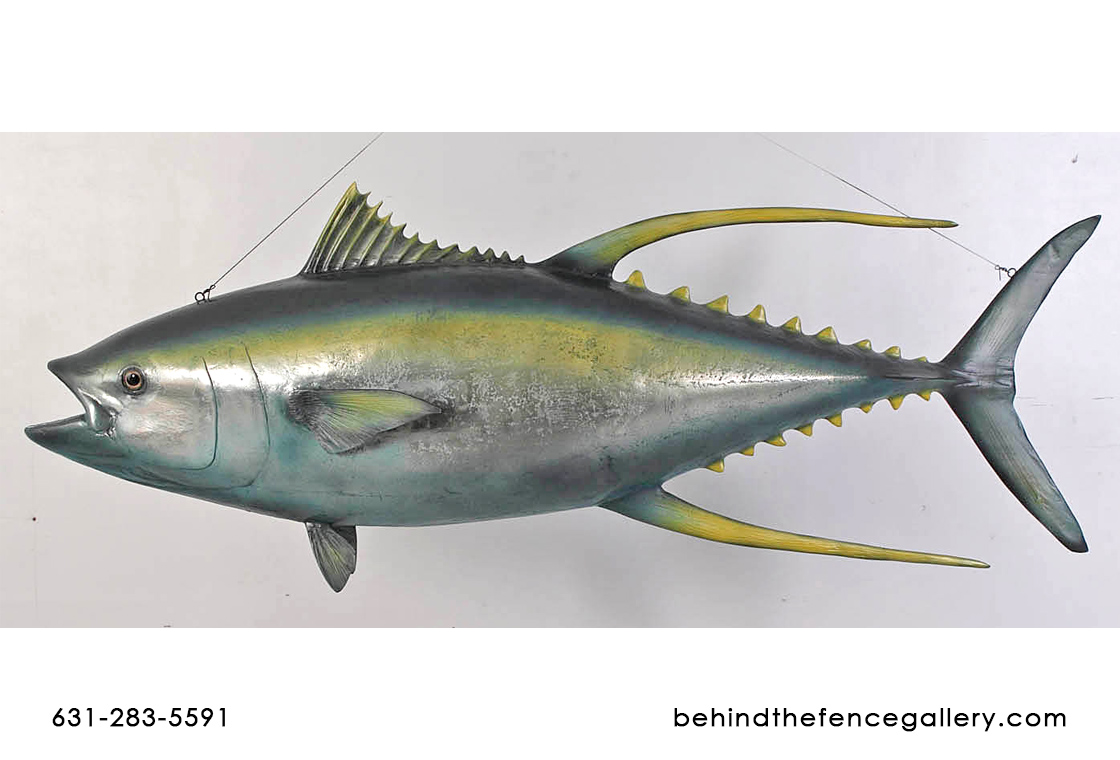 Yellow-fin Tuna Fish Hanging Statue - Click Image to Close